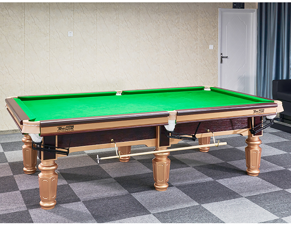 腾勃台球桌美式室内赛事商用俱乐部球厅中式黑八成人标准型桌球台家用