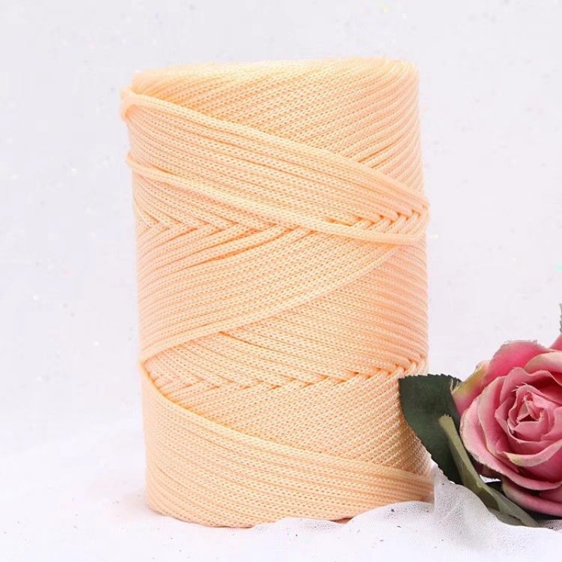 新品空心线升级版团装轻体粗冰丝线粗线手工编织钩防晒夏凉帽遮阳帽钩