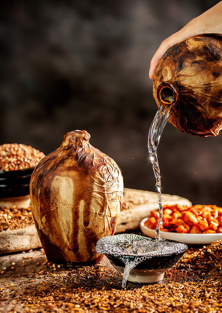 贵州酱香型白酒53度坛装洞藏老坛酒粮食老酒 窖藏酒500ml12坛整箱