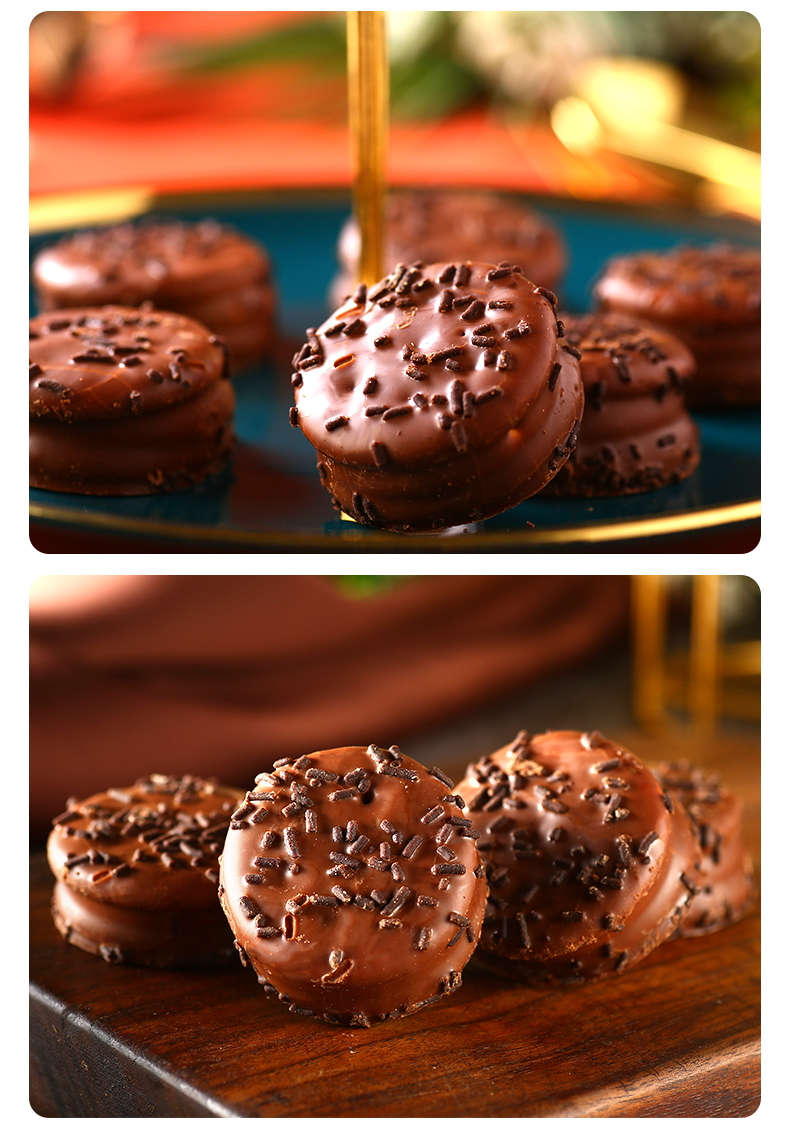 【麦维他新品】巧克力涂层棉花糖夹心饼干1078g 棉花糖夹心饼干77g*14