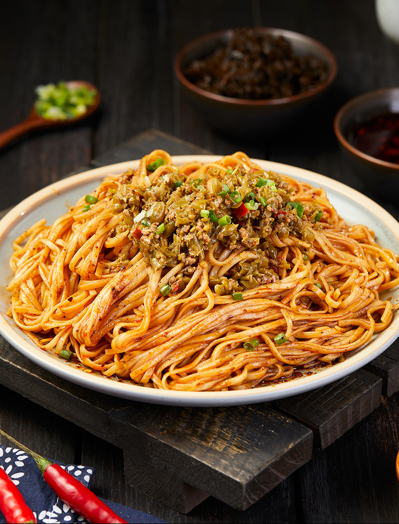 宜宾燃面纯手工四川红油素面凉面干拌面调料包方便面速食宜宾燃面5包