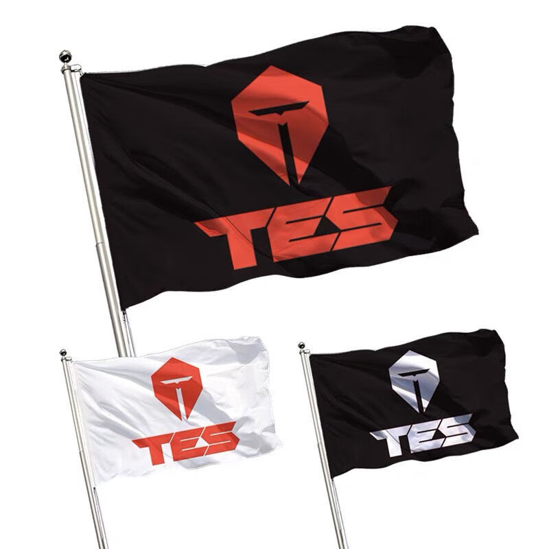 s12应援战队rng战旗tes队旗jdg旗子旗队旗带杆订做制作带杆lpl 红色
