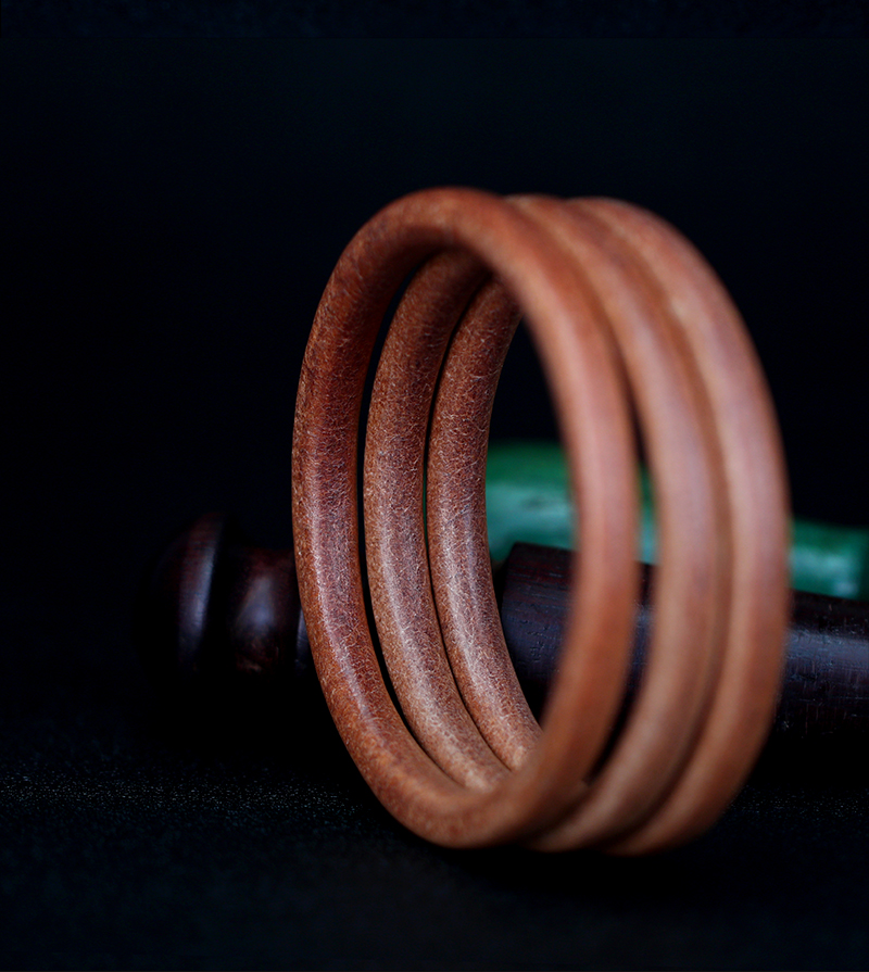 一生之环皮手环枥木鞍革皮环男女手镯sn0475xs码适合手围158167cm