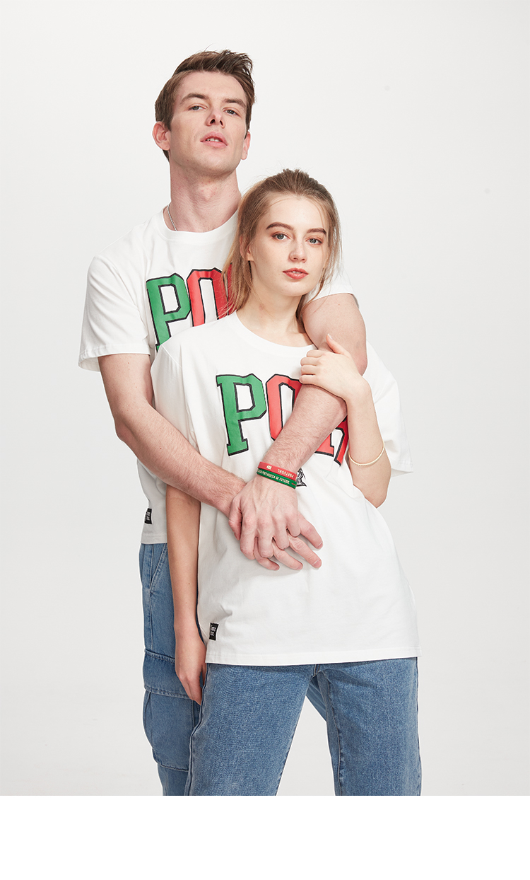 c罗球衣t恤足球服男女同款情侣装葡萄牙国家队官方授权聚星动力标语