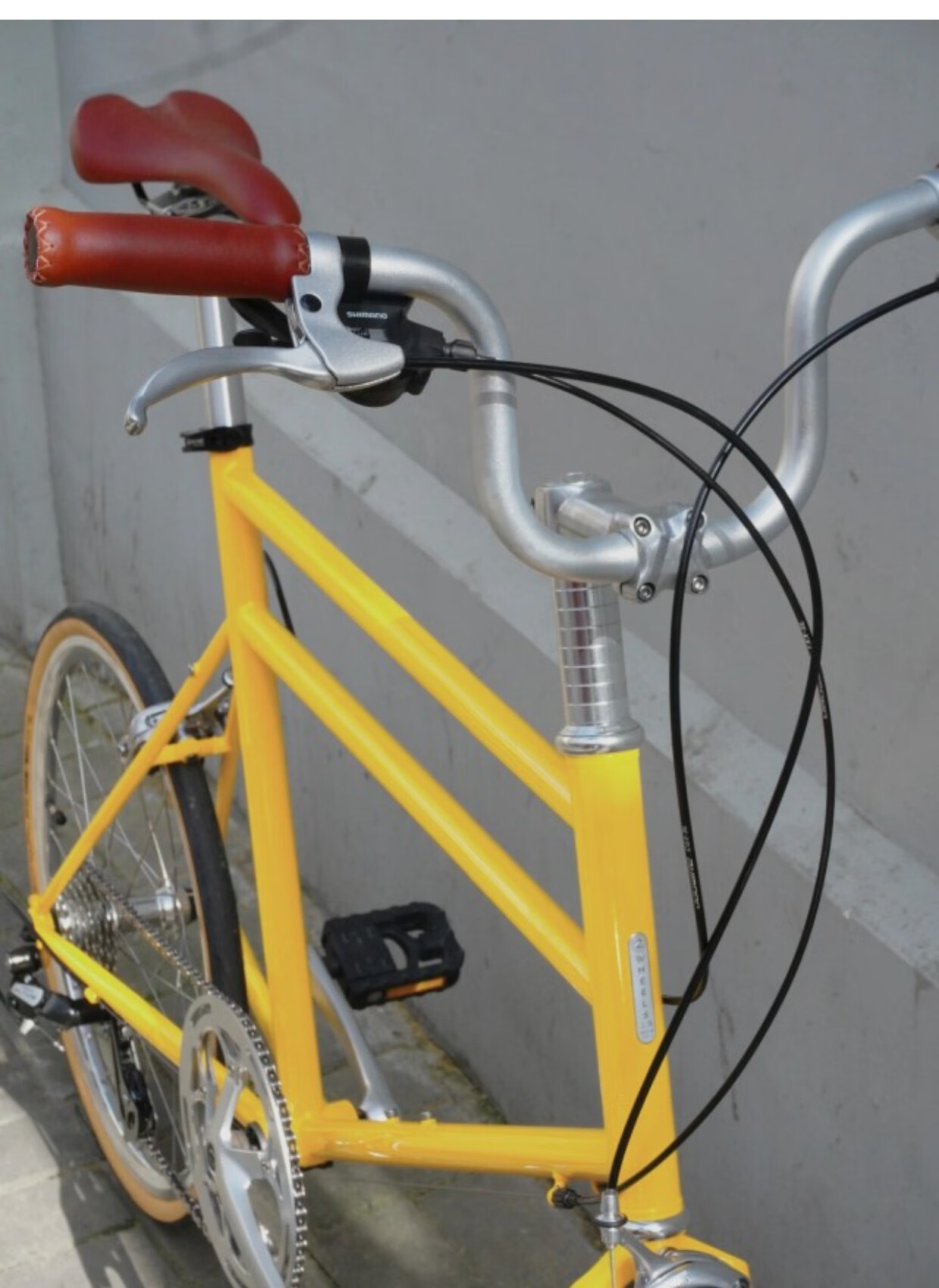 2wheels复古自行车城市车通勤运动451小轮小跑车轻便变速minivelo
