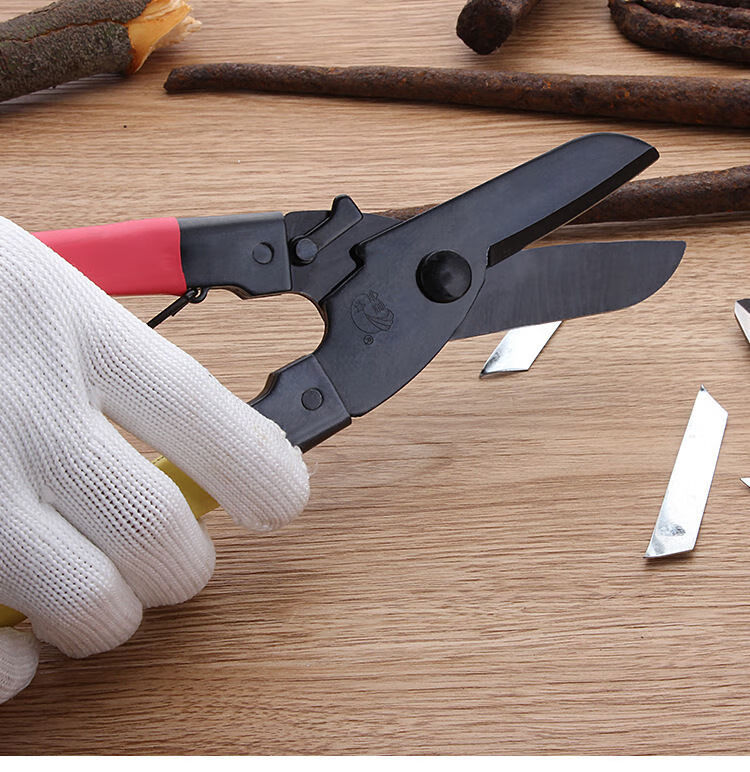 星实用高碳钢工业剪刀板钢铁丝剪重型手动省力铁皮剪强力剪1条弹簧