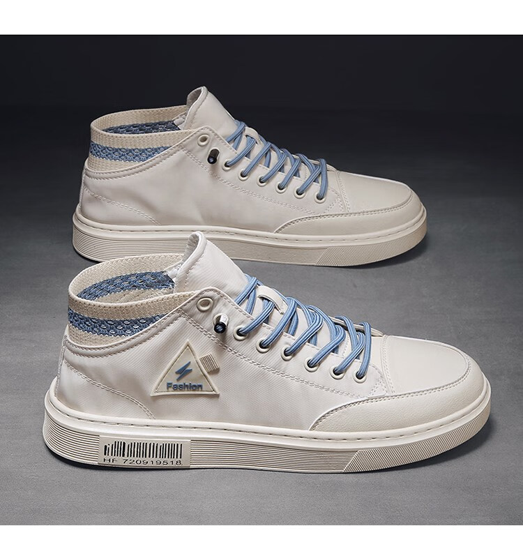 caldicekris中国ck布鞋夏季男鞋2022新款帆布鞋板鞋秋季男士高帮鞋子