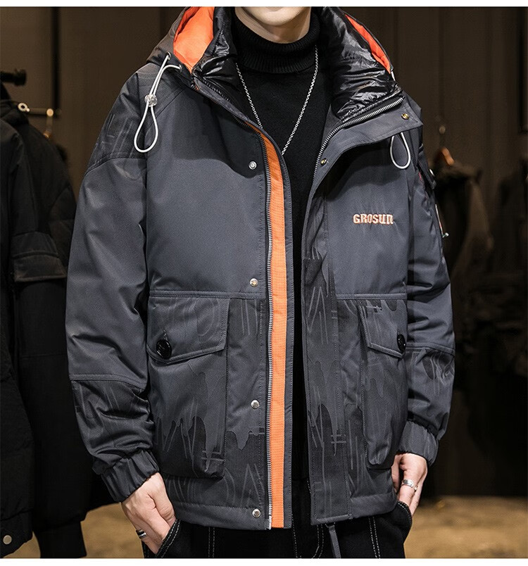 迈格迪(maigedi)罗宾汉羽绒服魔古写生品牌男装kikc罗宾汉羽绒服冬季