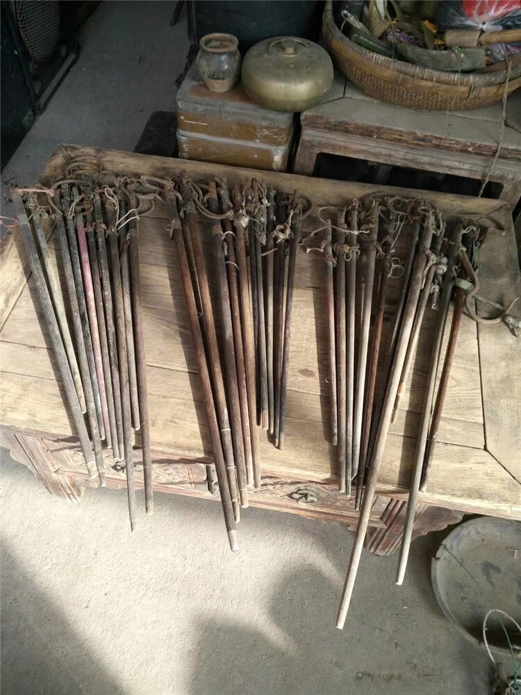 老秤杆收藏老物件实木怀旧杂项老杆称民俗老杆秤古董农村旧货80厘米