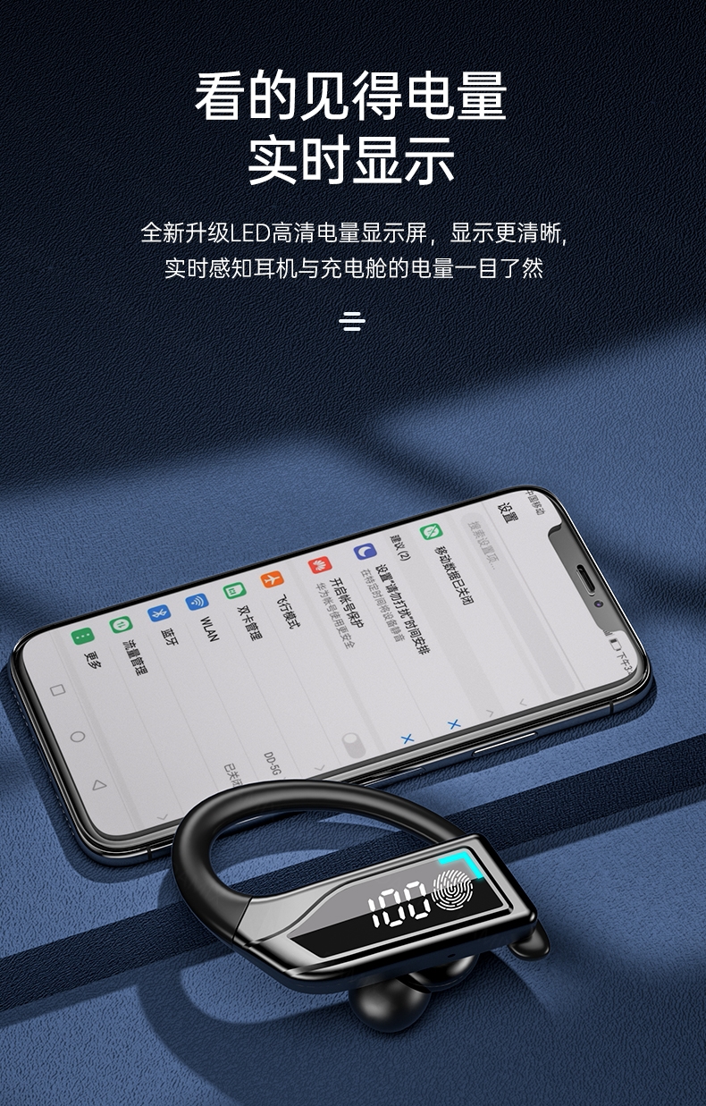 oppor15蓝牙耳机真无线双耳挂耳式k31reno运动型跑步狂甩不掉降噪健身