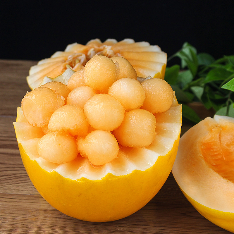 甘肃黄河蜜瓜 民勤应季新鲜甜瓜黄金瓜网纹瓜现摘哈密瓜 【10斤】精品