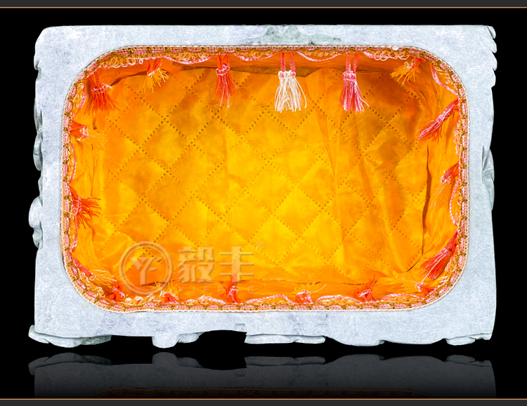 毅丰yf鲁山玉骨灰盒玉石水晶防潮高档棺材连年男士女款寿盒鲁山玉连年