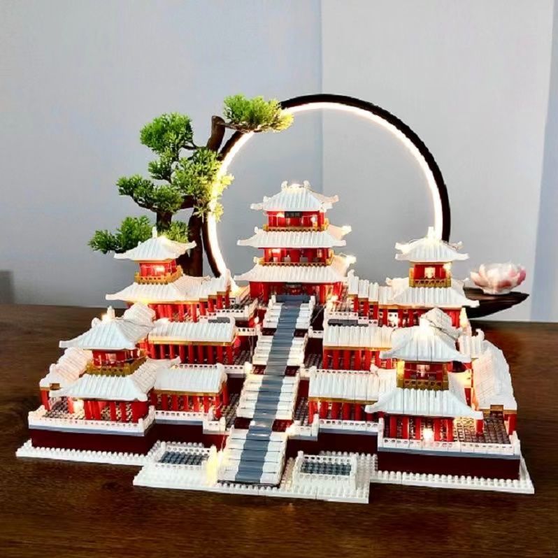 乐高(lego)阿房宫高难度巨大型成人小颗粒积木城堡建筑男孩