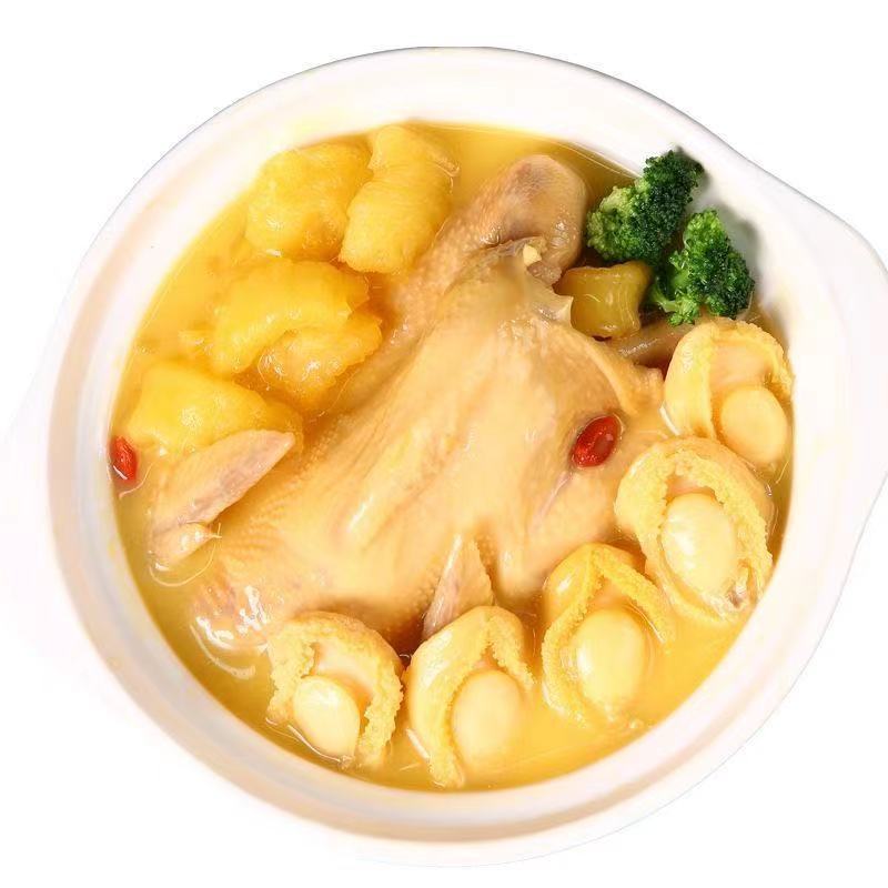 鲍鱼花胶鸡加即食正宗港式鱼胶鲍鱼鸡汤滋补食材礼盒装520情人节礼物