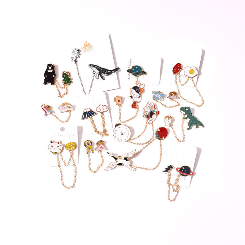 beauty胸针链条款集合可爱日系卡通男女个性创意徽章包包别针装饰品