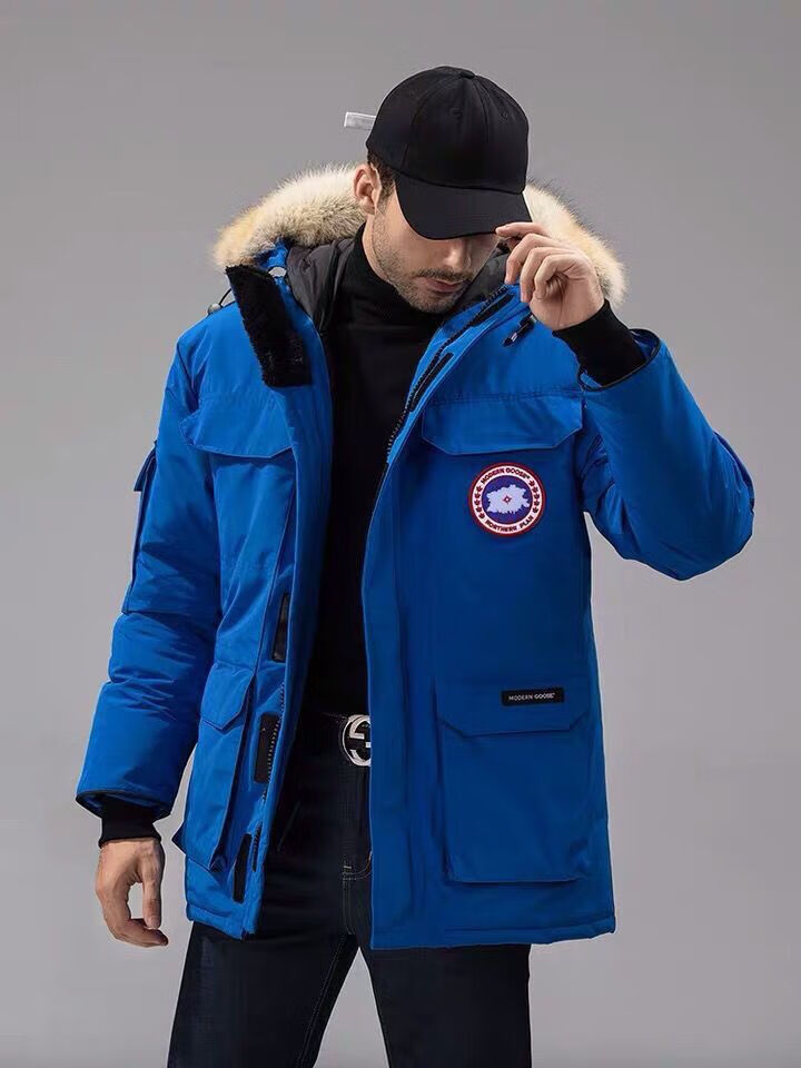 海外轻奢高端大鹅远征08羽绒服女工装加厚户外情侣中长款保暖大衣外套