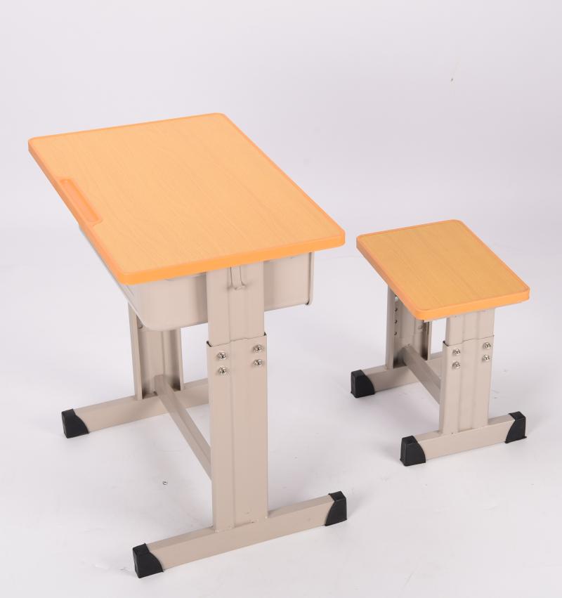 辉导加厚学校课桌椅单人中小学生书桌升降培训桌椅辅导班套装加固双排