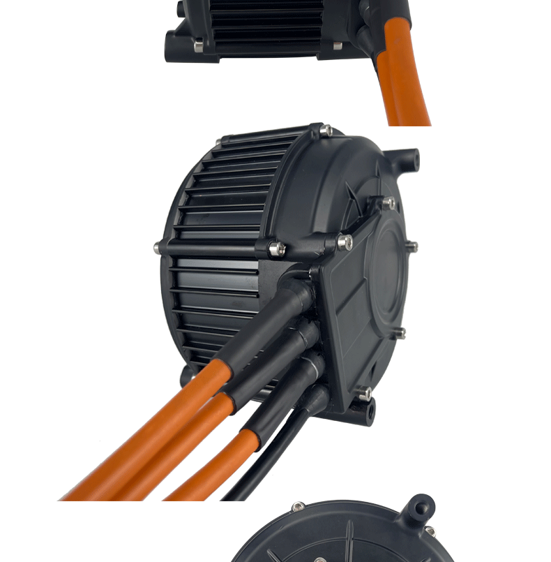 中置电机1000w2000w3000w4000w永磁无刷电机卡丁车齿轮电机 3000w v2