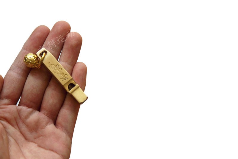 口哨金属风口哨铜哨子训练哨求生哨金属户外哨复古吹哨黄铜比赛哨便