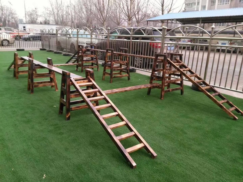 幼儿园碳化攀爬架安吉游戏组合儿童大型攀爬碳化木16件感统攀登架 28