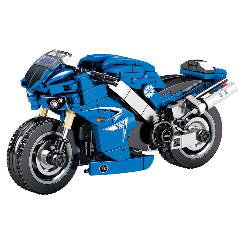 森宝积木积木川崎摩托车杜卡迪模型高难度巨大型机械组玩具男孩子