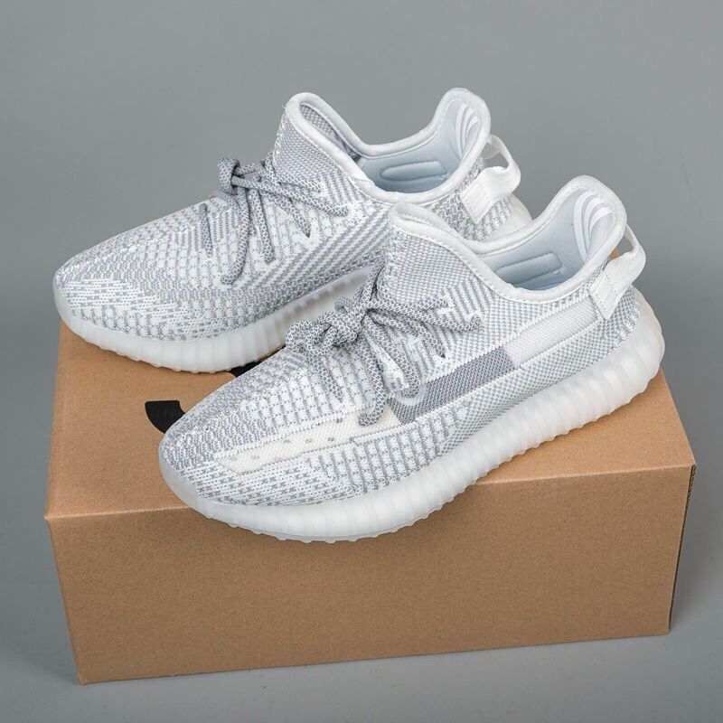 莆田纯原椰子350天使冰淇淋冰蓝满天星yeezy350真爆夏季运动鞋 白天使