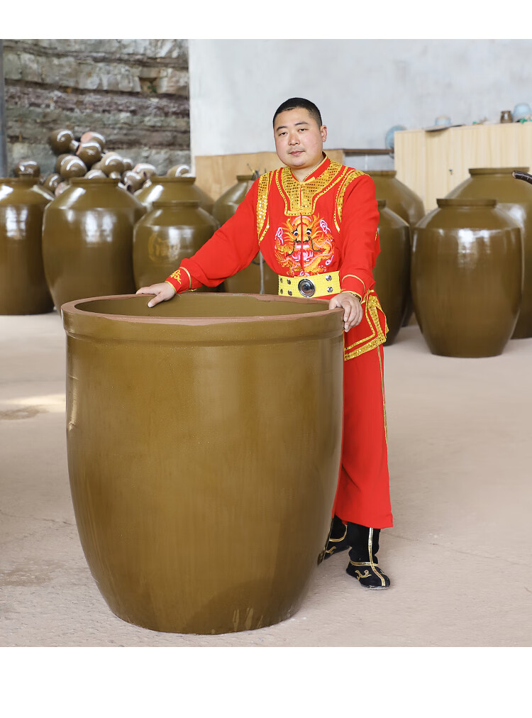 骏顶裕晨 老式家用腌菜缸积酸菜缸粗土陶咸菜陶瓷水缸家用储水用酱缸