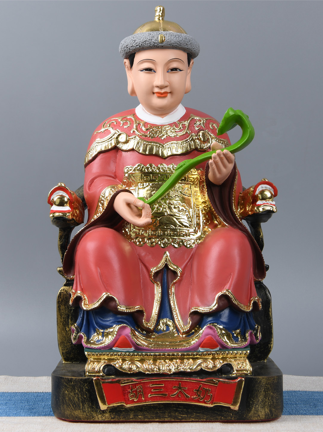 益心阁胡三太爷胡三太奶神像树脂彩绘东北四大家族保家仙摆件家用供奉