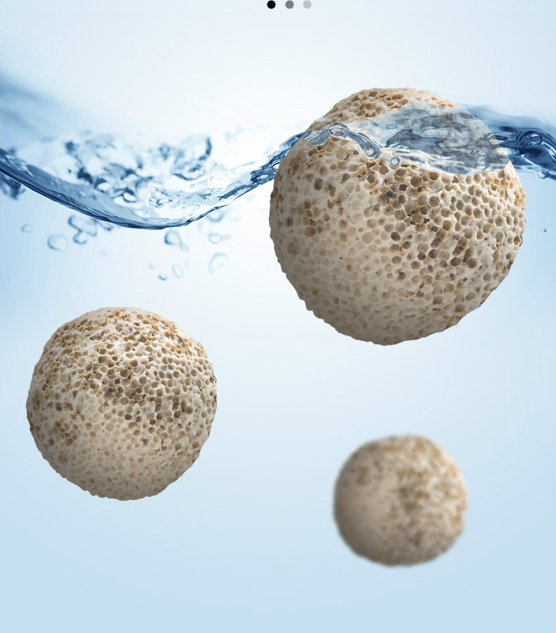 鱼缸过滤材料3ds纳米中空球滤材细菌屋净水硝化细菌奈米球石英球 1斤