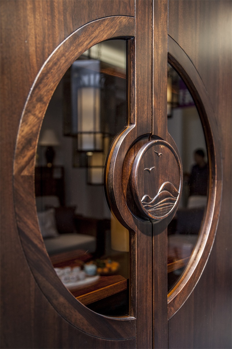 南洋胡氏 檀赋系列 tft930客厅柜/电视柜 组合 明清古典新中式 乌金木