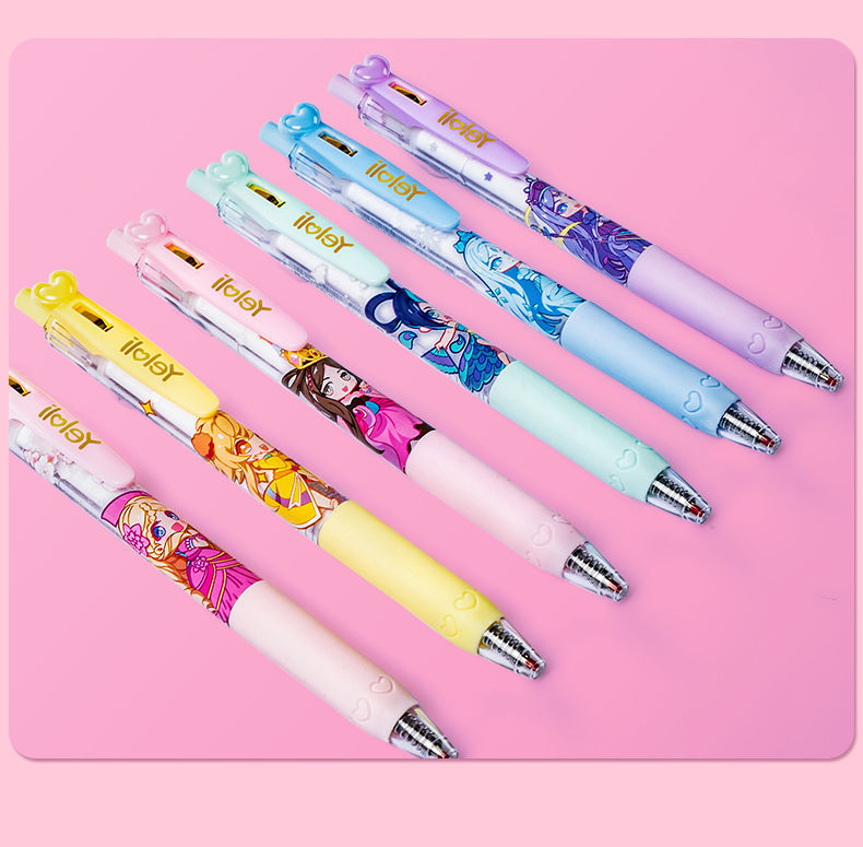 叶罗丽精灵梦盲盒q版动漫中性笔考试黑色水笔芯05少女心公主水笔叶