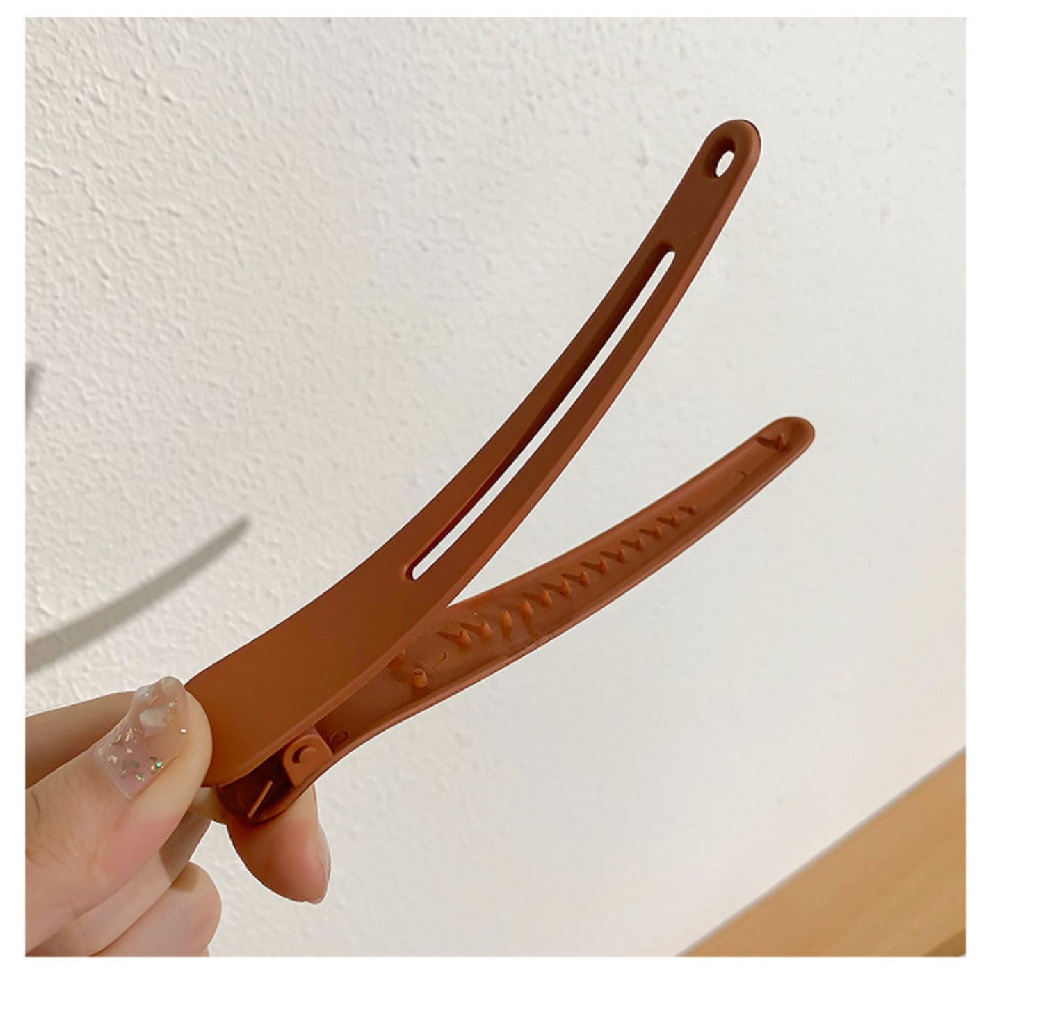 无痕鸭嘴夹大号理发店夹子头饰发夹侧边夏季化妆刘海夹边夹发卡女