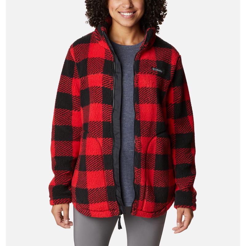 哥伦比亚columbia west bend64 全拉链抓绒夹克女子户外休闲外套