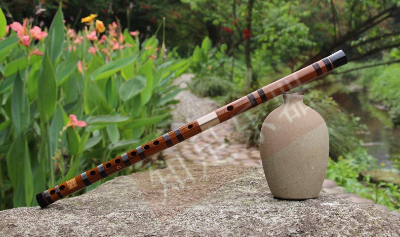 奇宝居玉屏箫笛专业演奏级苦竹双插笛典藏级乐器横笛g调