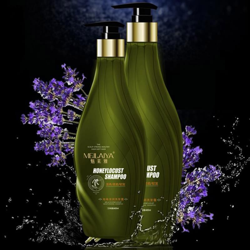 沁如春魅莱雅无硅油皂角洗发水止痒控油洗发露480ml发膜330ml护肤化妆