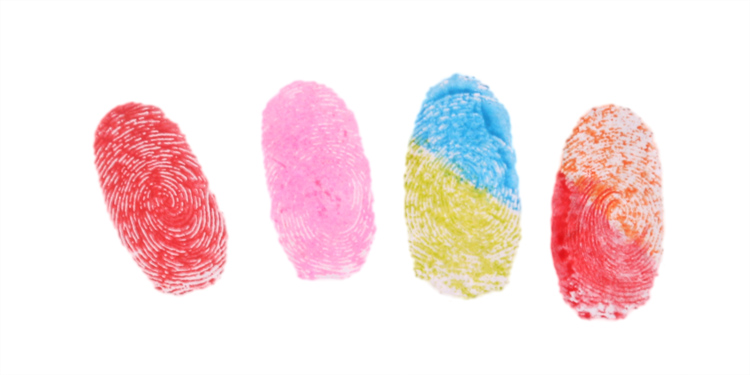 儿童手指印颜料安全可水洗幼儿园彩色印泥24色盒装手指画印盘 正方形