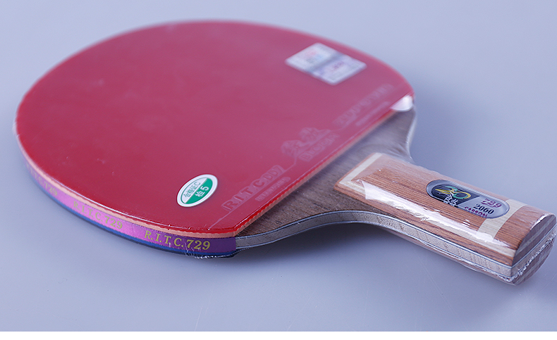 729乒乓球拍2060单只7层纯木进攻型友谊ppq六星 直拍/短手柄(含 葫芦
