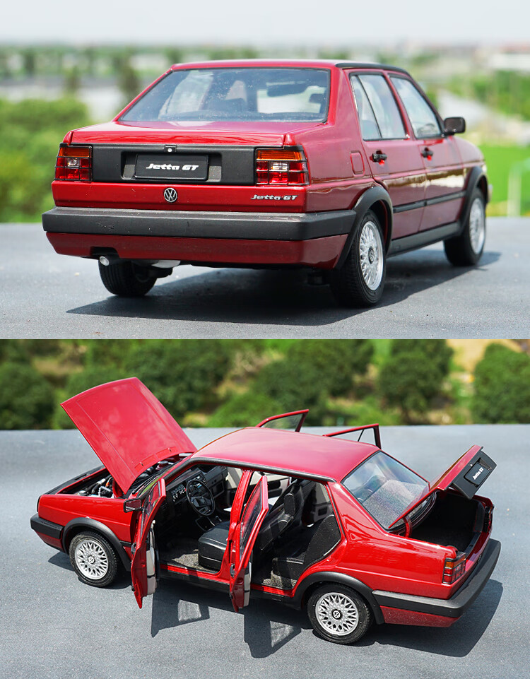 汽车模型1:18 大众面包1:18 一汽大众 捷达 jetta 经典版 方灯捷达
