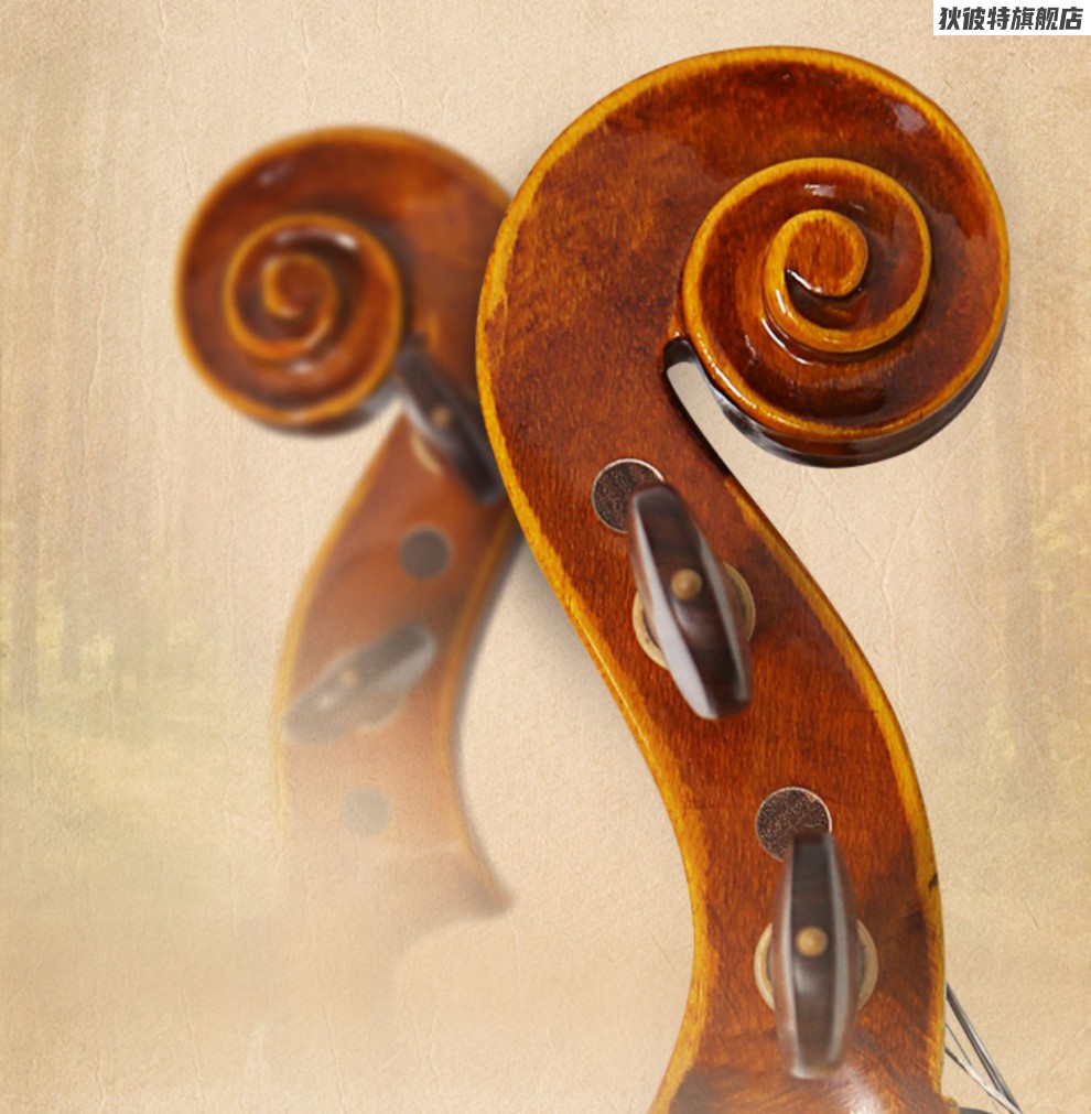 【优选好物】铃木小提琴初学者专业级儿童手工提琴实木独板虎纹演奏 1