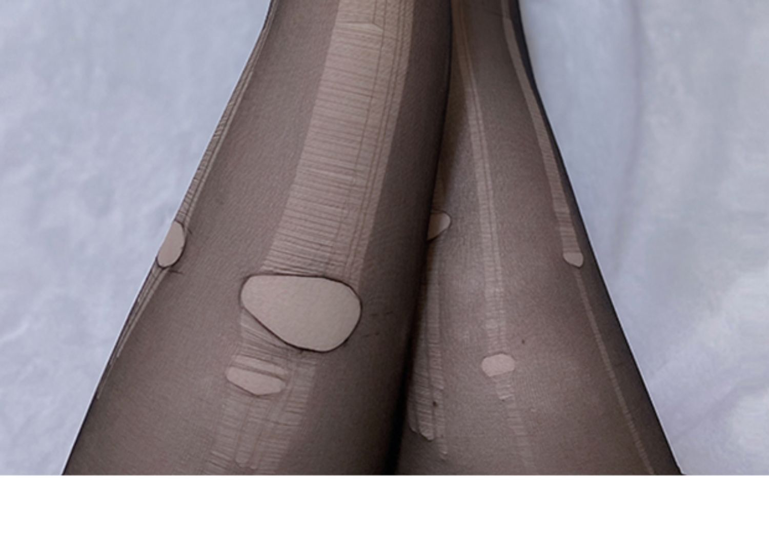 手撕黑丝袜情调性感诱惑手撕破洞纯色丝袜女情趣超薄款烟火贩卖店 黑