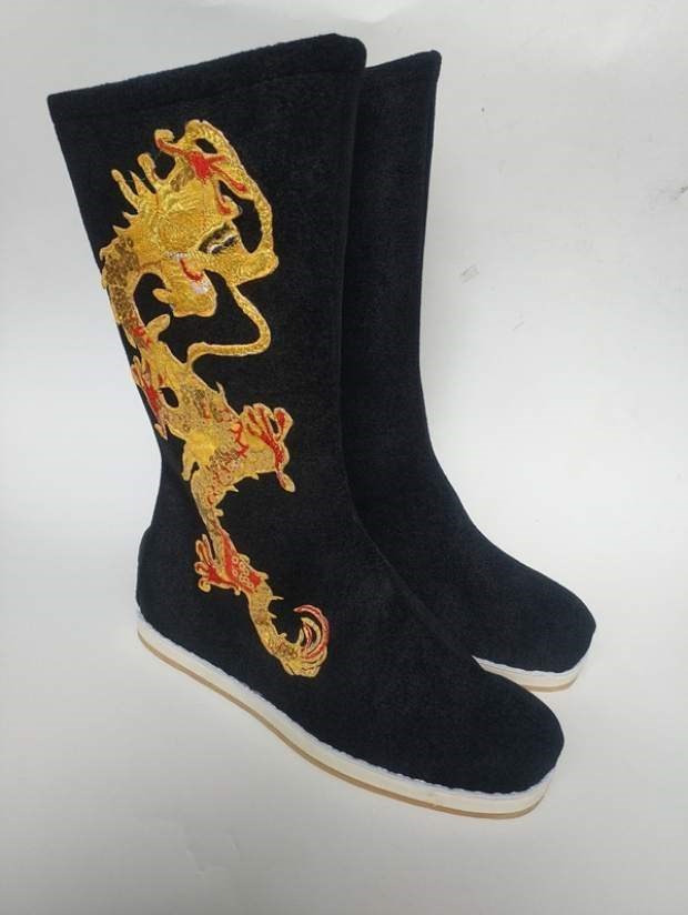 新款古装皇帝靴子唐朝大臣靴子古代鞋子男女官靴皇上龙靴道具布靴品质