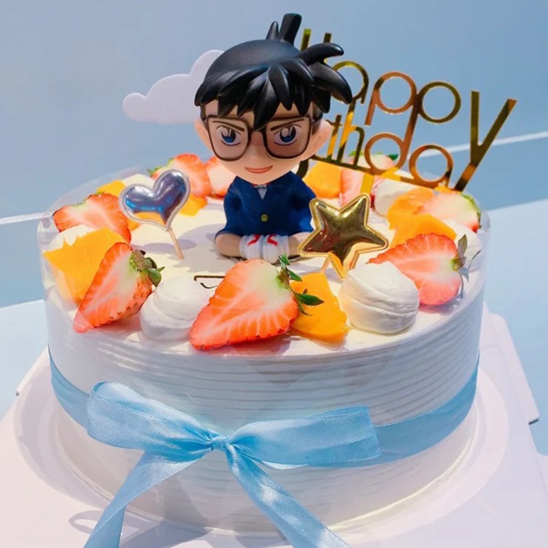 名侦探柯南生日蛋糕同城配送儿童男孩卡通动漫怪盗基德工藤新一北京