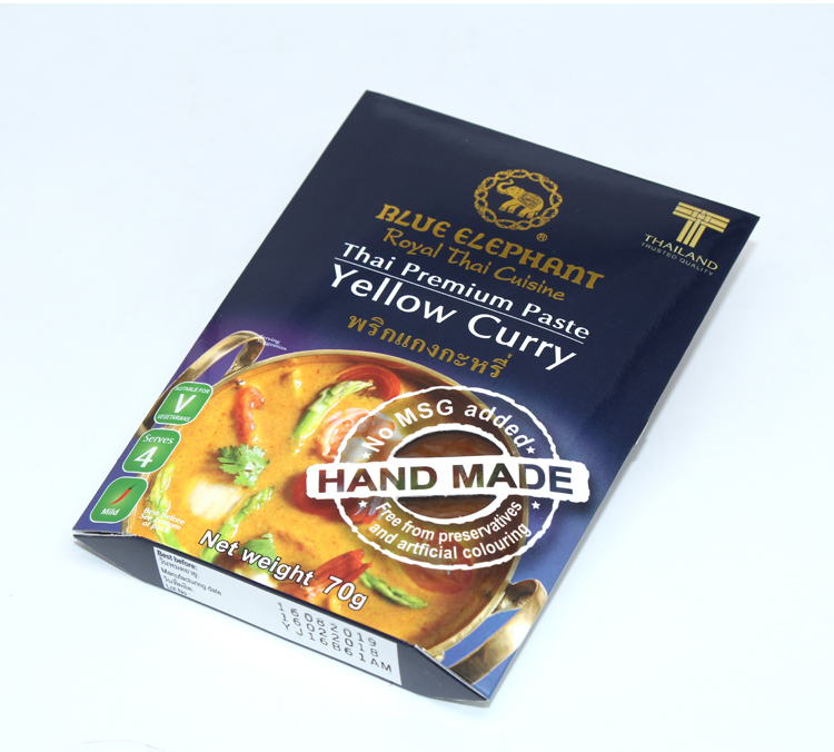 进口泰国蓝象黄咖喱酱香料泰式微辣70g