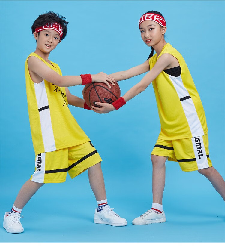 青少年打篮球穿的衣服舒适透气儿童篮球服套装男小学生女童蓝球球服