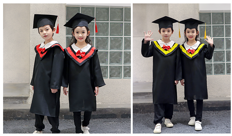 儿童博士服小学生幼儿园博士服学士服演出服博士帽毕业照服装礼服