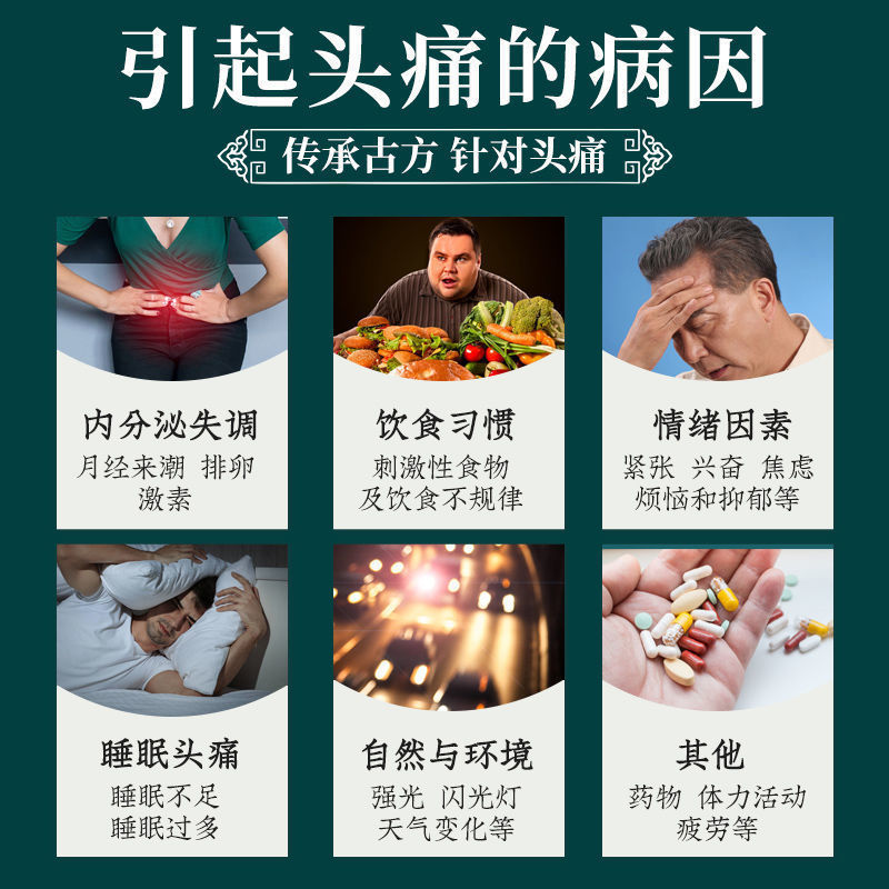 头痛膏偏头痛神经性头疼膏三叉神经痛顽固性消痛抹即止