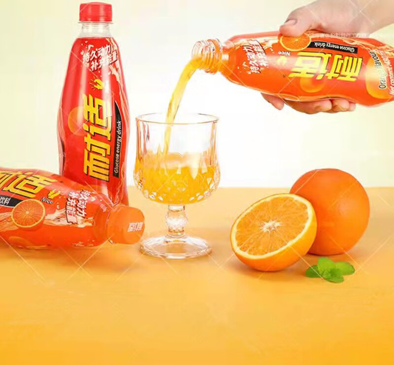 耐适葡萄糖能量饮料运动补充能量饮品原味橙味跑步480ml.