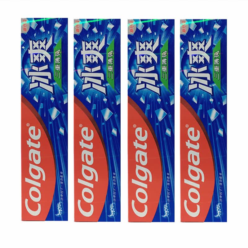 高露洁(colgate)冰爽牙膏180g 三重薄荷 冷萃龙井去黄口气清新防蛀含