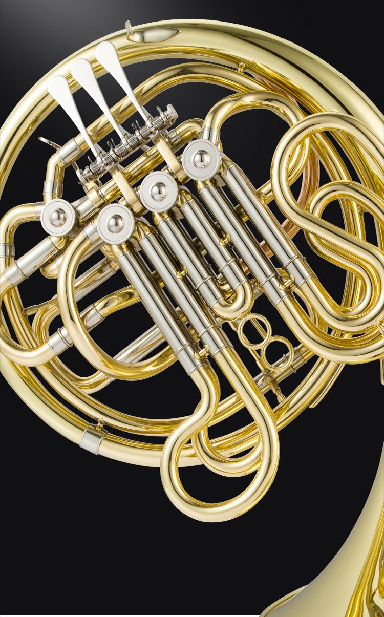 法国布兰琪(blanche)四键分体双排圆号乐器 降b/f调 双排圆号专业演奏