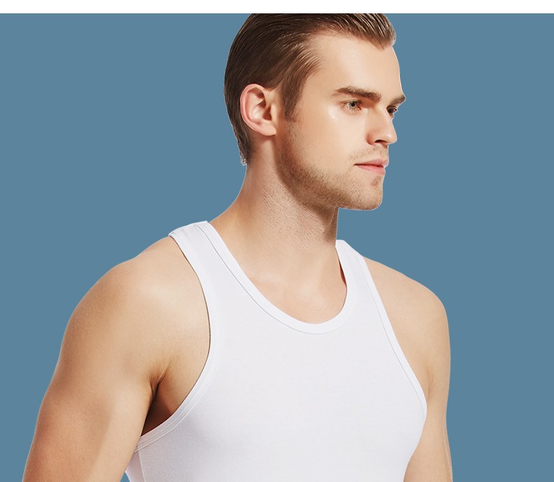 t恤内衣宽扁背心2件装时尚百搭工字背心灰色白色3xl推荐体重170180斤